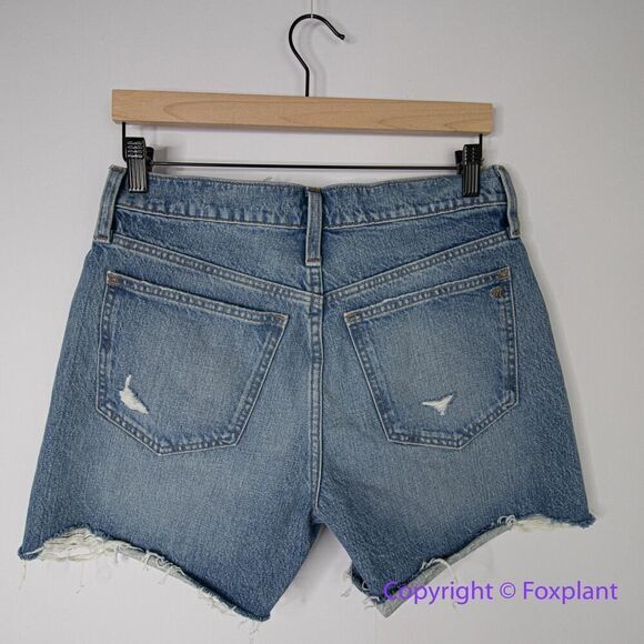 New! Madewell Relaxed Mid-Length Rigid Denim Shorts Brockport Wash size 27 - Picture 7 of 14